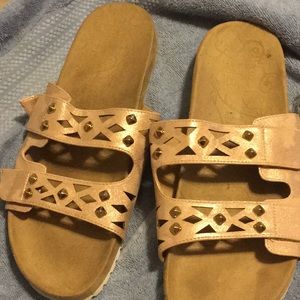 Slides pink kinda glittery